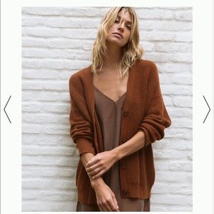 Cashmere Cocoon Cardigan in Cinnamon